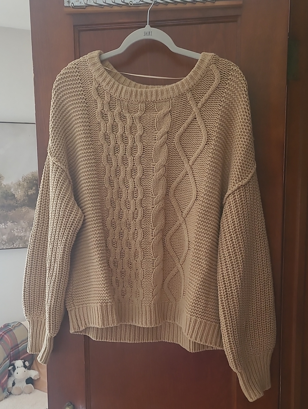 Free People Cable Knit Sweater